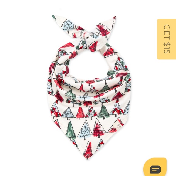 O Christmas Tree Dog Bandana - Burt's Bees Baby - Picture 1 of 2